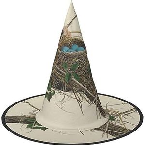 EdWal Boeiende Halloween-hoed: griezelige heks en tovenaar feestpet, voor Halloween Party Yard Decoratie-Vogelnest