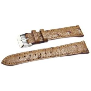 LUGEMA Nieuwe Lederen Patroon 18mm 20mm 22mm24mm Lederen Horlogebanden Bruin Geel Grijs Mat Lederen Horlogebandje (Size : 18mm)