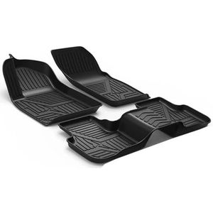 Automatten Tapijt Voor Q7 2016-2022 LHD Auto Vloermat All Weather Waterdicht Antislip Tapijten Vloermatten Auto Set Accessoires All-Weather vloermattenset(ZWART 1)