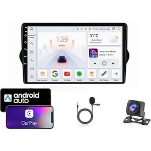 Android 13 Dubbel Din Auto Stereo Touchscreen Auto Stereo Voor Fiat EGEA Tipo 2015-2018 Met Bluetooth GPS Navigatie WiFi FM Radio USB/SWC/Plug en Play Ondersteuning Carplay&Android Auto(4 Core Wifi 2G