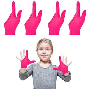 SHDGFB 4 stuks duim zuigen Guard handschoenen kinderen kauw-compressiehandschoenen kinderen stoppen duim zuigen en vingerbijten voor leeftijd 5-13 (roze)