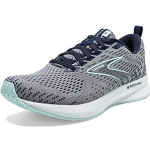 Brooks Levitate 5, hardloopschoenen voor dames, Grijs Peacoat Blue Light, 39 EU