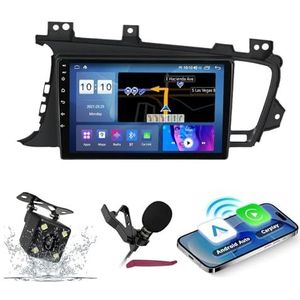 Android 14 Auto Stereo Navi voor K-IA Optima K5 (2011-2014) 9 ""QLED-scherm Autoradio met draadloze carplay Android Auto GPS Navigatie met Bluetooth 5.0 HIFI FM 5G-WiFi SWC RDS MIC,M150s