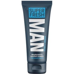 Super Fresh Man Parts Ball Deodorant for Men - Deodorizing Lotion with Aloe - Talc-Free, Paraben-Free, Aluminum-Free, CLEAR PROTECTION - 4 fl oz Tube