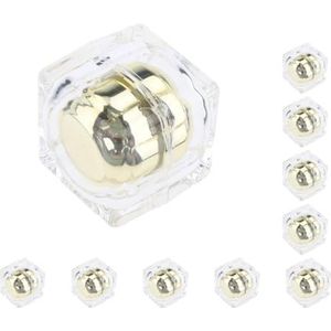 10 Set van 30g Cosmetische Lege Pot Pot Crème Lippenbalsem Fles Doos Container Tin Case Goud