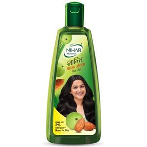 Nihar Naturals Shanti Badam Amla Haarolie, 300ml - 1 Pack (Schip uit India)