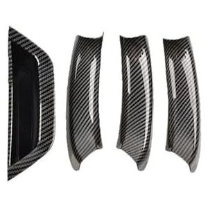 Auto binnen deurklink Voor BMW X3 X4 F25 F26 2010 2011 2012 2013 2014 2015 2016 2017 Auto Interieurdeurhendelafdekking LHD(Carbon Fiber-4pcs)