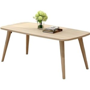 Moderne Woonkamertafel Salontafel In Scandinavische Stijl Massief Houten Tafelpoten Salontafel Woonkamer Moderne Eenvoudige Theetafel Salontafel Koffietafel(Brown,X)