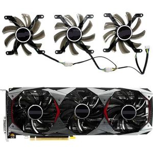 Voor LEADTEK voor GeForce GTX1080ti 11GB voor WINFAST voor HURRICANE Grafische kaart Vervangende ventilator T129215SU(Right fan)