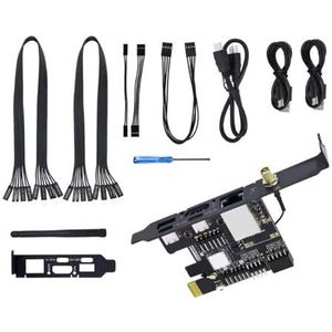 alloneslife Geavanceerde KVM PCIe Basisset voor IT-beheerders en datacentertechnici met Ethernet-Verbinding