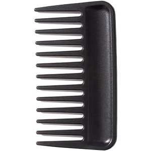 Mini brede tandenkam, kleine reisportemonnee, ontwarrende kam baard kam zakkam voor krullend golvend nat droog haar, draagbare verzorgingskam douchekam reiskam stylingkam voor mannen en vrouwen