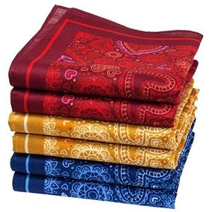 Merrysquare - Fijne Zakdoeken Hart Motief - AGAPE Model - Middelgrote Afmeting 35cm x 35cm - 6 Stuks - 100% Katoen