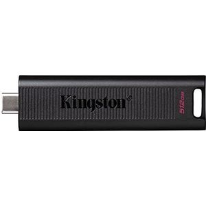 Kingston USB DT MAX 512GB Type C 3.2 Gen 2 Lezing: 1.000 MB/sec Schrijven: 900 MB/sec (DTMAX/512GBCR)