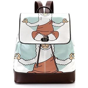 Gepersonaliseerde casual dagrugzak tas voor tiener alpaca yoga schooltassen boekentassen, Meerkleurig, 27x12.3x32cm, Rugzak Rugzakken