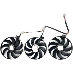 FDC10H12S9-C T129215SU 7-pins GPU-kaartkoelventilatoren voor ASUS voor ROG voor STRIX-GeForce RTX 2070 2080 SUPER Ti RTX2080 RTX2080Ti-ventilator(Black 3-Fan FDC)
