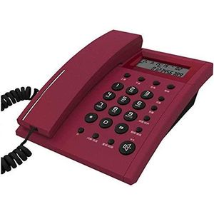 Telefoon Thuis Telefoon Retro Telefoon voor Vaste Vaste Mode Creatieve Touw Dital Kantoor Thuis Vaste Telefoon (Rood)