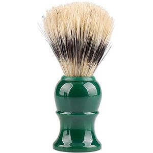 Haar Scheerkwast Handvat Varkenshaar Veiligheidsscheermessen Borstel Hals Sweep Groen