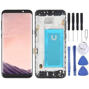 Mobiele telefoonschermvervanging TFT LCD-scherm voor Samsung Galaxy S8+ SM-G955 Digitizer Volledige montage met frame telefoon accessoires