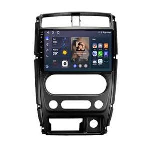 Android 12 Auto Stereo MP5 Player 9'' Screen Autoradio Voor Suzuki Jimny 3 2007-2012 Car-play Android Auto GPS-navigatie Bluetooth RDS FM AM DAB+ Radio Stuurbediening Voice Control(8 Core 2G+32G)