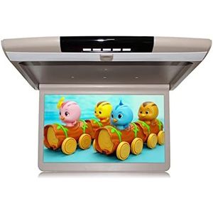 Draagbare dvd-speler voor videospelers op hoofdsteunen in auto's Auto Video Playes1080P 17.3 Inch Auto Monitor Multimedia HD Plafond TV Dak Mount Display FM HDMI met HD-roterend scherm (Color : 17.3