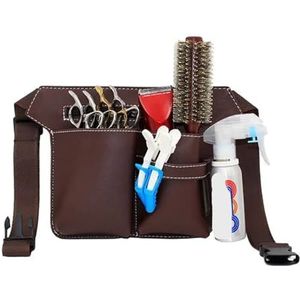 JTKSSCS Kapperstas professionele kapper schaar tas taille pack kappers kapsalon gereedschap (koffie)