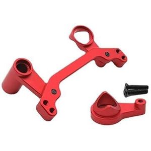 Afstandsbediening auto-accessoires Metalen verbeterde stuurcomponenten geschikt for Weili 1/10 104072 104001 104002(Red)