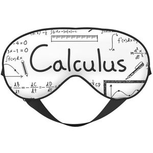 YFSGDLBN Wiskunde Geometrie Geek Calculus gedrukt Zacht Oogmasker Slaap Aid Oogmasker Verduisterend Slaapmasker