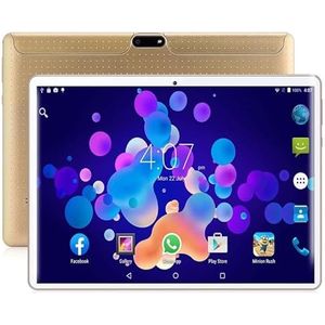 High-Tech Place BDF K107 3G Telefoon Tablet PC, 10 inch, 2 GB + 32 GB, Android 9.0, MTK8321 Octa Coe, Dual SIM & Bluetooth & WiFi & GPS, EU Plug (goud)