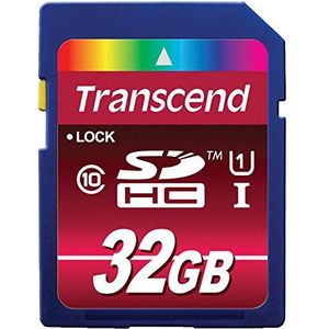 Transcend Ultimate-Speed SDHC Class 10 UHS-1 32GB geheugenkaart (tot 90MB/s lezen)