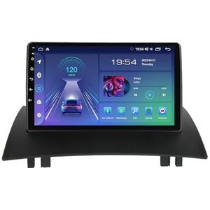 Android 11 Autoradio Voor Renault Megane 2 2002-2009 9 Inch Touchscreen Met GPS Navigatie Bluetooth WiFi Spiegel Link + Achteruitrijcamera & Stuurwielbediening(M100S - 4 Core 1+16G WIFI)
