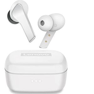 Lenovo Smart True Wireless Oordopjes - Smart Switch Fast Pair - Actieve ruisonderdrukking oortelefoon met draadloos opladen Case - 28 uur speeltijd hoofdtelefoon - 6 ingebouwde microfoons - Bluetooth