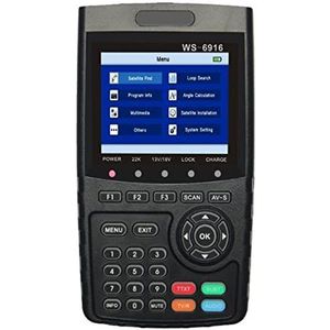 WS-6916 HD DVB-S/S2 FTA-satellietzoeker met MPEG-2/MPEG-4-compatibel Satellietdetector voor tv-ontvanger