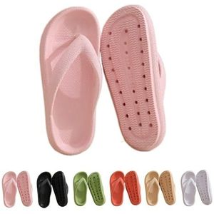 HOKUTO Cozy Slides Original Flipflops, teenslippers met voetbed, voor dames, zomer, roze, 38/39 EU Breed