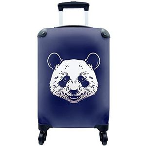 MuchoWow® Koffer - Panda - Dier - Design - Past binnen 55x40x20 cm en 55x35x25 cm - Handbagage - Trolley - Fotokoffer - Cabin Size - Print