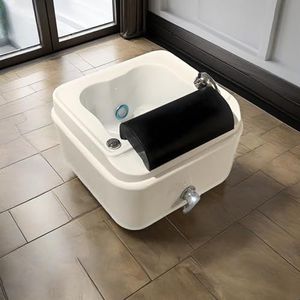 Draagbaar Verwarmd Voetmassagebad, Met Surfgolfmassagefunctie En Kleurrijke Lamp, éénklik Afvoer, Voor Thuis, Nagelsalons En Salons, Voor Voetbaden Om Stress Te Verlichten J