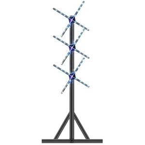 4-bladige 3D-hologramventilator, 52 cm 65 cm reclamespeelapparatuur 3D-holografisch display for beurzen, feesten en evenementen Levendige beelden(52CM)