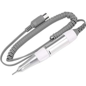 Nagelboor Pen Elektrische draagbare nagelpolijstmachine Handstuk Nagelboormachine Onderdeel for manicure Pedicure Grinder Accessoires Gereedschap(909 White)