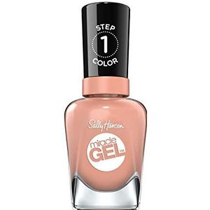 Sally Hansen Miracle Frill Seeker, gelnagellak zonder kunstmatig uv-licht, rosé, met intens glanzende gelafwerking, nr. 184, (1 x 14,7 ml)