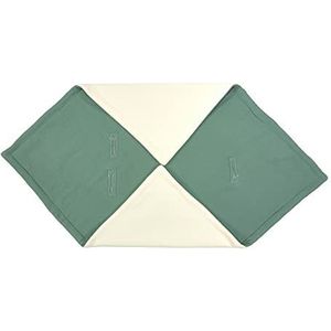 KraftKids Deken voor babyzitje in dubbele crêpe groene jade, 100 x 100 cm grote babydeken, pluizig warme fleece deken