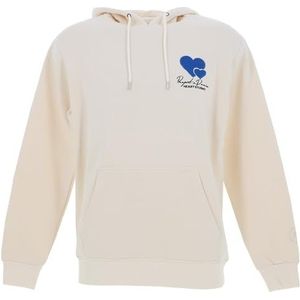 Cold Hearts geborduurde hoodie, Krijt, XL