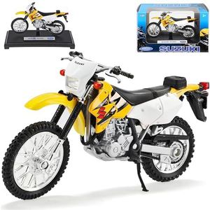 Welly Suzuki DR-Z400S geel Enduro 1/18 model motorfiets