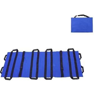 PA-DABAOO Draagbare Transportbrancard Met 12 Handgrepen, Eenvoudige Zachte Draagbare Transporteenheidoverdracht, Opvouwbare Reddingsbackbrancard Met Opbergzakken,B