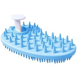 10 Pcs Bad- en shampooborstel - Draagbare antislip shampooborstel | Scalp Massager Scalp Exfoliator voor het verwijderen van roos, zachte siliconen borstelharen, bereikt gemakkelijk de wortel Abbto