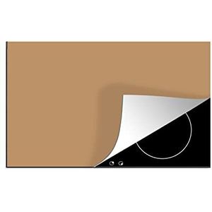 MuchoWow Inductiebeschermer - Inductie mat - Vinyl - Terracotta - Licht - Palet - 81x52 cm - Inductie beschermer