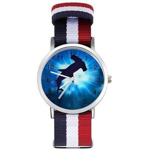 Hammerhead Shark Sea Animals Automatisch Horloge voor Mannen Vrouwen Mode Quartz Horloge Armband Polshorloge voor Thuiskantoor