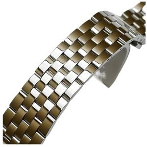 LQXHZ Roestvrijstalen Horlogeband Metalen Horlogeband Premium Solide Gepolijste Armband Bandjes Gebogen Uiteinde 24mm 23m 22mm 21mm 20mm 19mm 18mm (Color : Black, Size : 20mm)