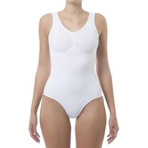 FarmaCell Shape 608 (Wit, 3XL) Dames corrigerende body met buik-weg en push-up effect