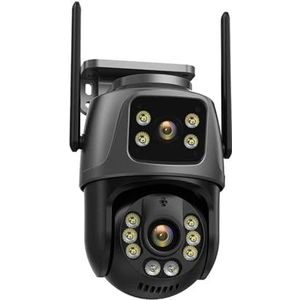Bewakingscamera, 3K Dual Lens 8MP 4K Outdoor Camera Waterdichte Beveiliging Menselijke Detectie Video Surveillance CCTV Thuis(4K 8MP NO Card)
