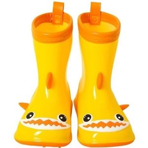 Regenschoenen for jongens en meisjes, regenlaarzen, waterdichte schoenen, antislip regenlaarzen(Color:Yellow,Size:20)