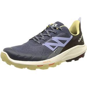 SALOMON Outpulse Gore-tex wandelschoenen voor dames Trail Running, Mood Indigo Prei Groen Paasei, 38 2/3 EU